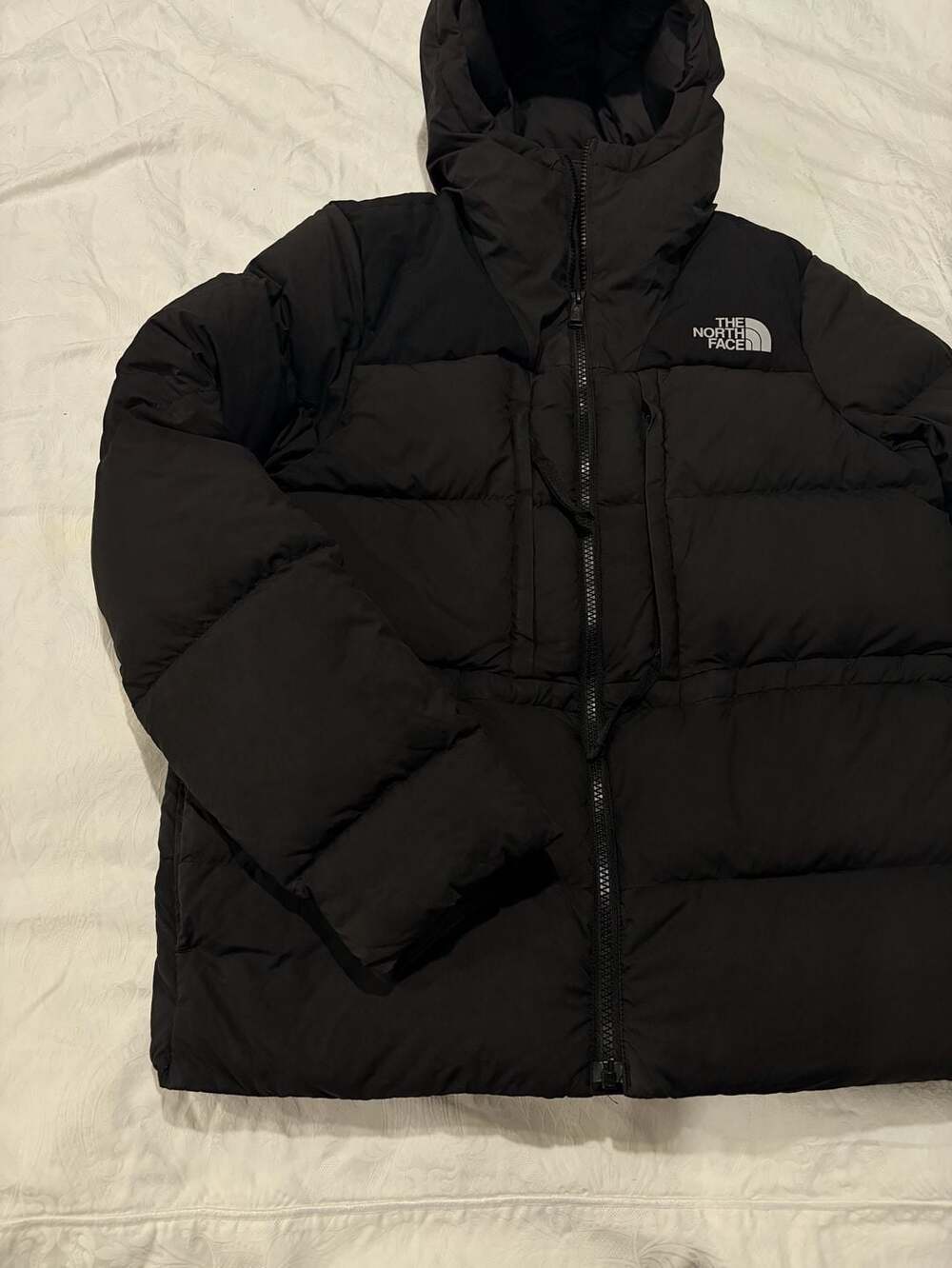 The North Face Black Down Puffer Winter Hooded Jacket Coat